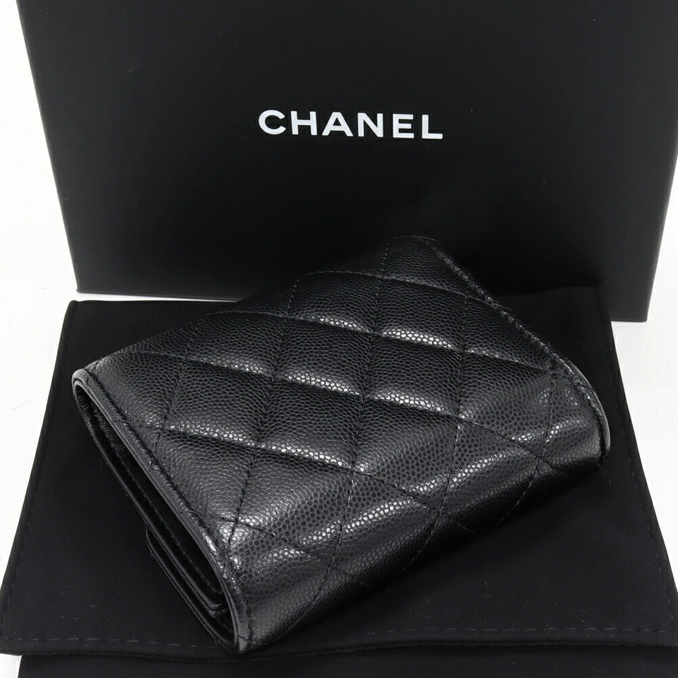 Chanel Classic Small Wallet Caviar Skin Wallet