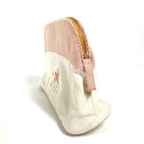 Hermes Pouch canvas white logo horse cheval