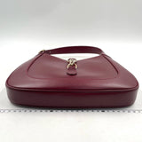 Gucci Jackie 1961 Small Ancora Red Burgundy Leather Shoulder Bag Clasp S24