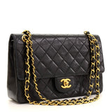 Chanel Double Flap Quilted Leather Bag