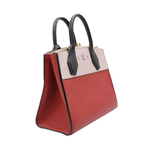 Louis Vuitton Red And Pale Pink City Steamer Hand Bag 2017