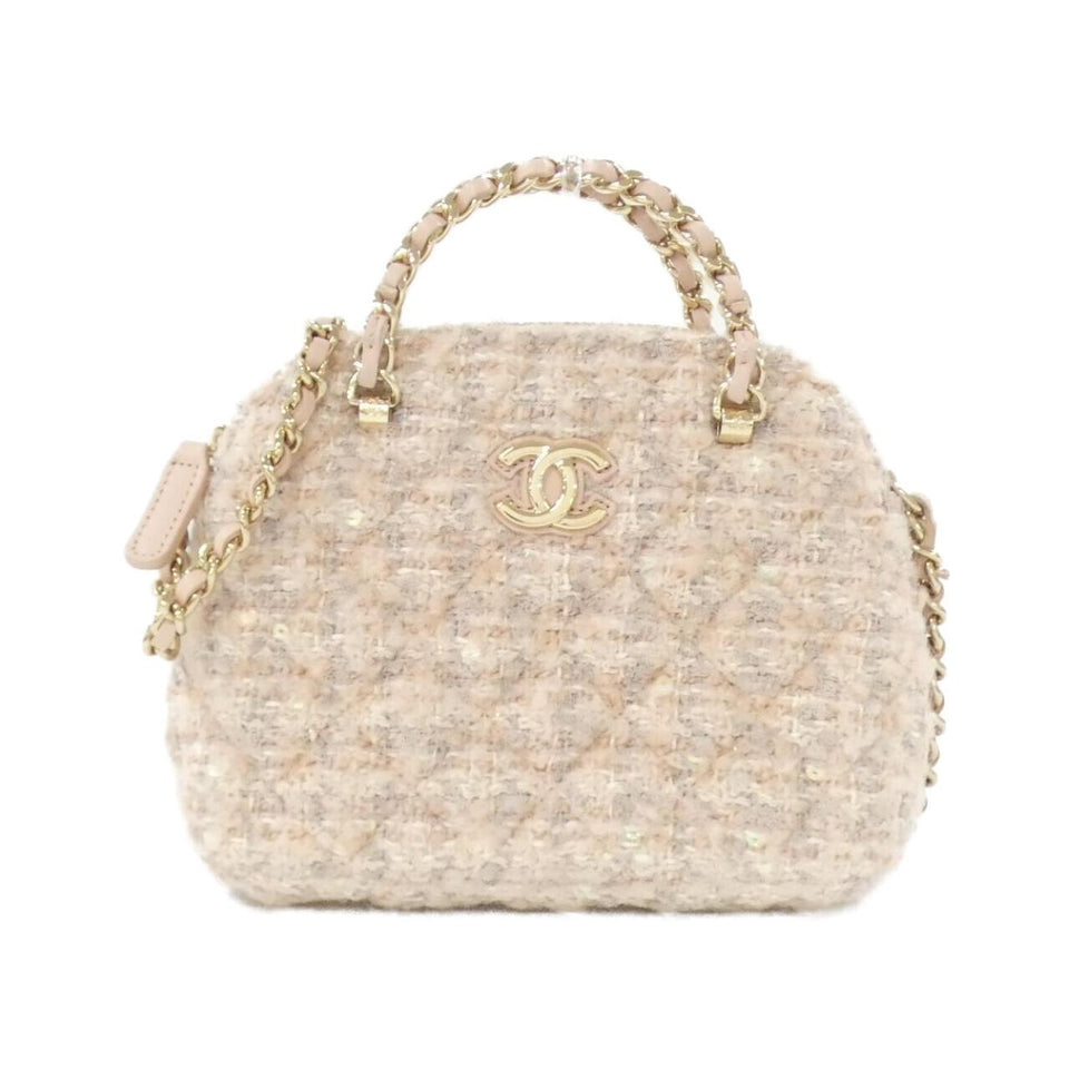 Chanel AP3354 Cotton Wool Tweed Chain Clutch