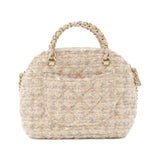 Chanel AP3354 Cotton Wool Tweed Chain Clutch