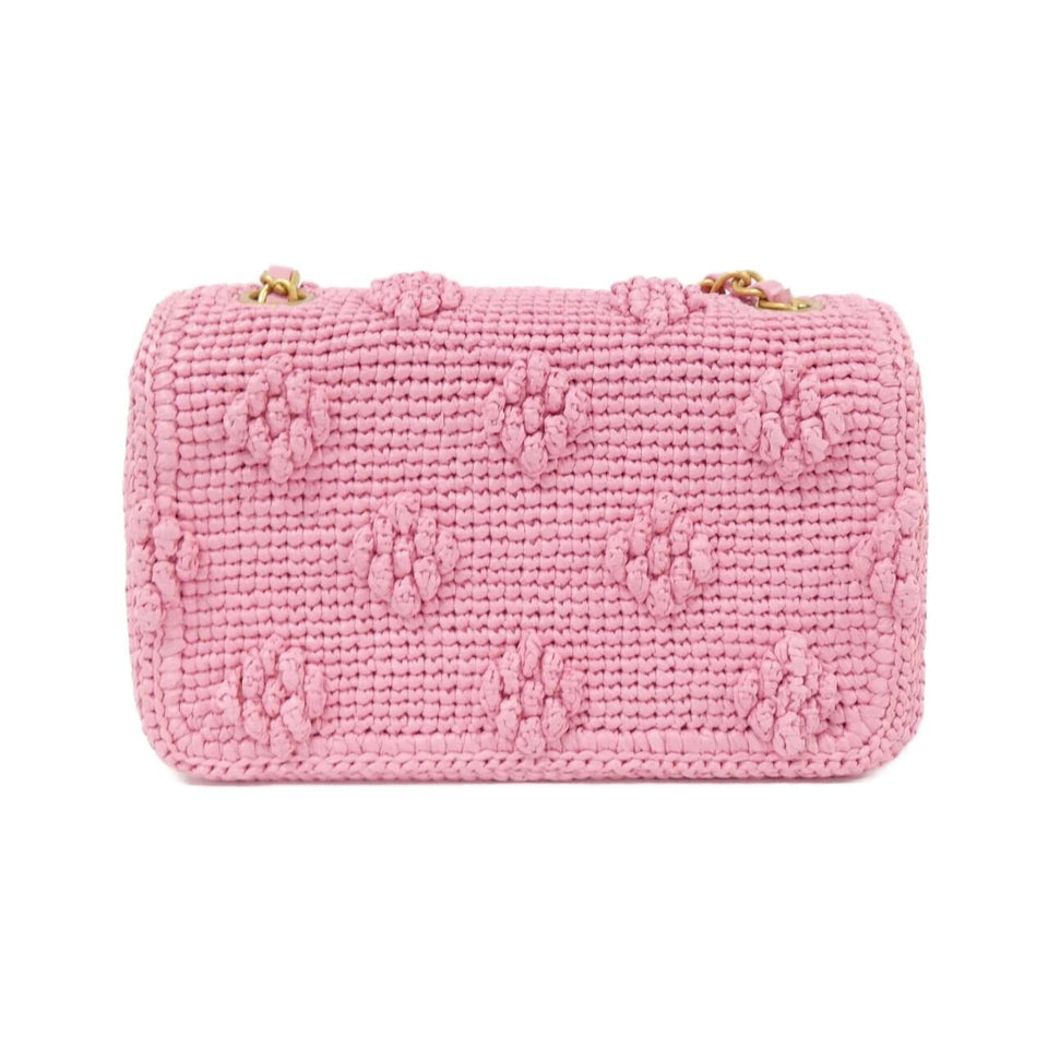Chanel AS4518 Raffia Effect Weaving Shoulder Bag
