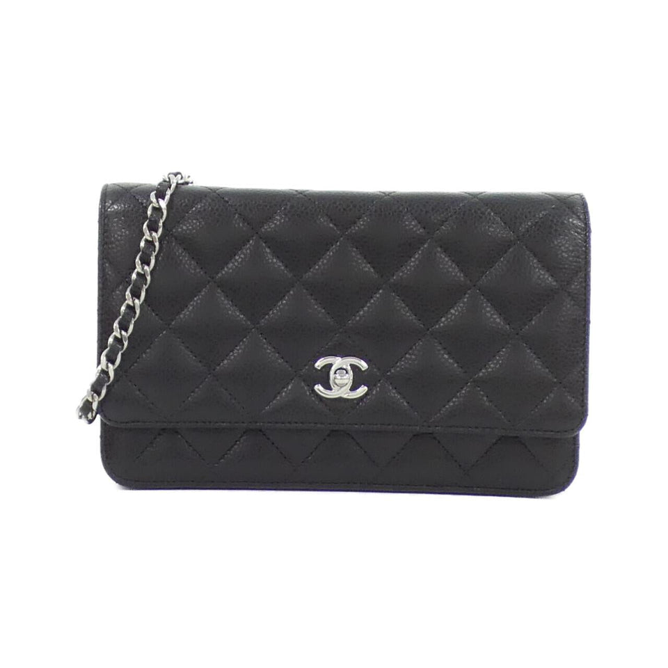 Chanel AP4241 Caviar Skin Chain Wallet