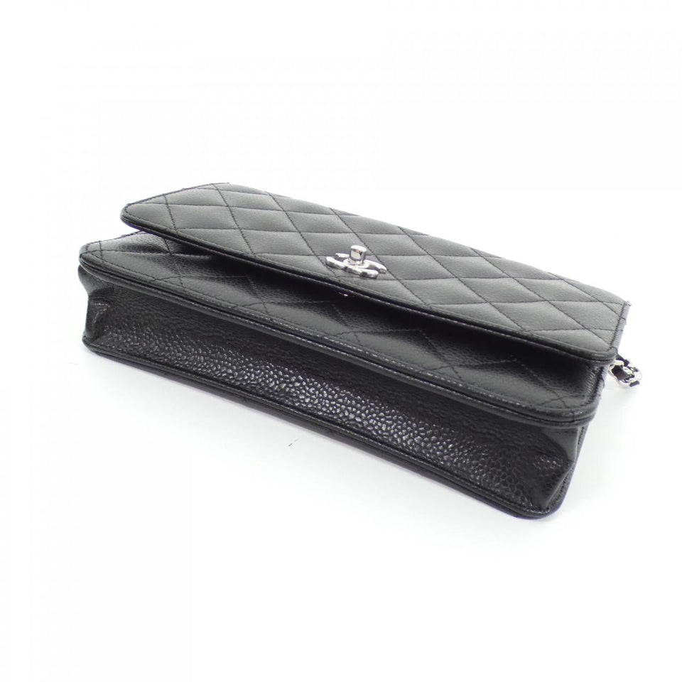 Chanel AP4241 Caviar Skin Chain Wallet