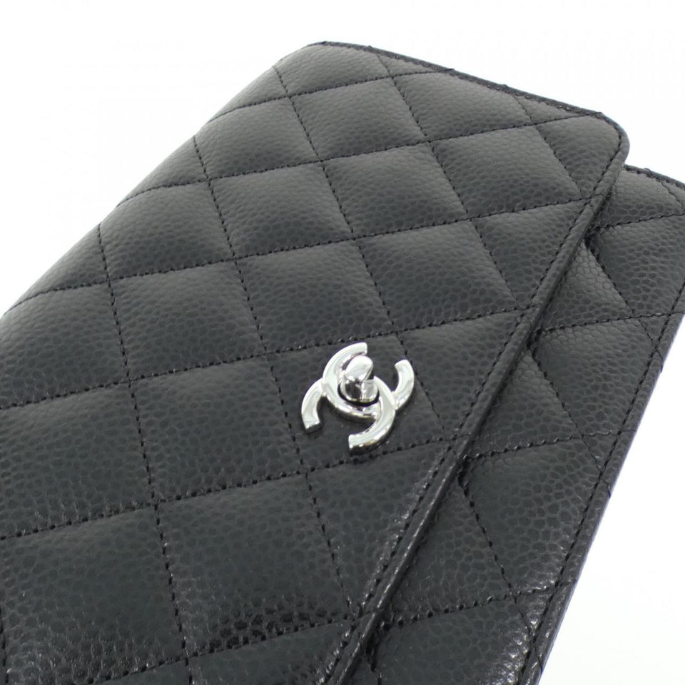 Chanel AP4241 Caviar Skin Chain Wallet