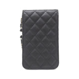 Chanel AP3228 Satin Finish Lambskin Phone Case