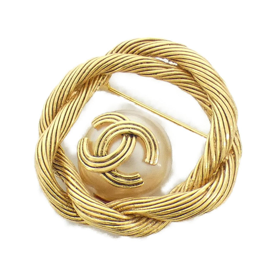 Chanel Faux Pearl Brooch