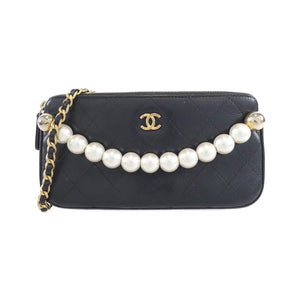 Chanel AP0998 Calfskin Chain Wallet
