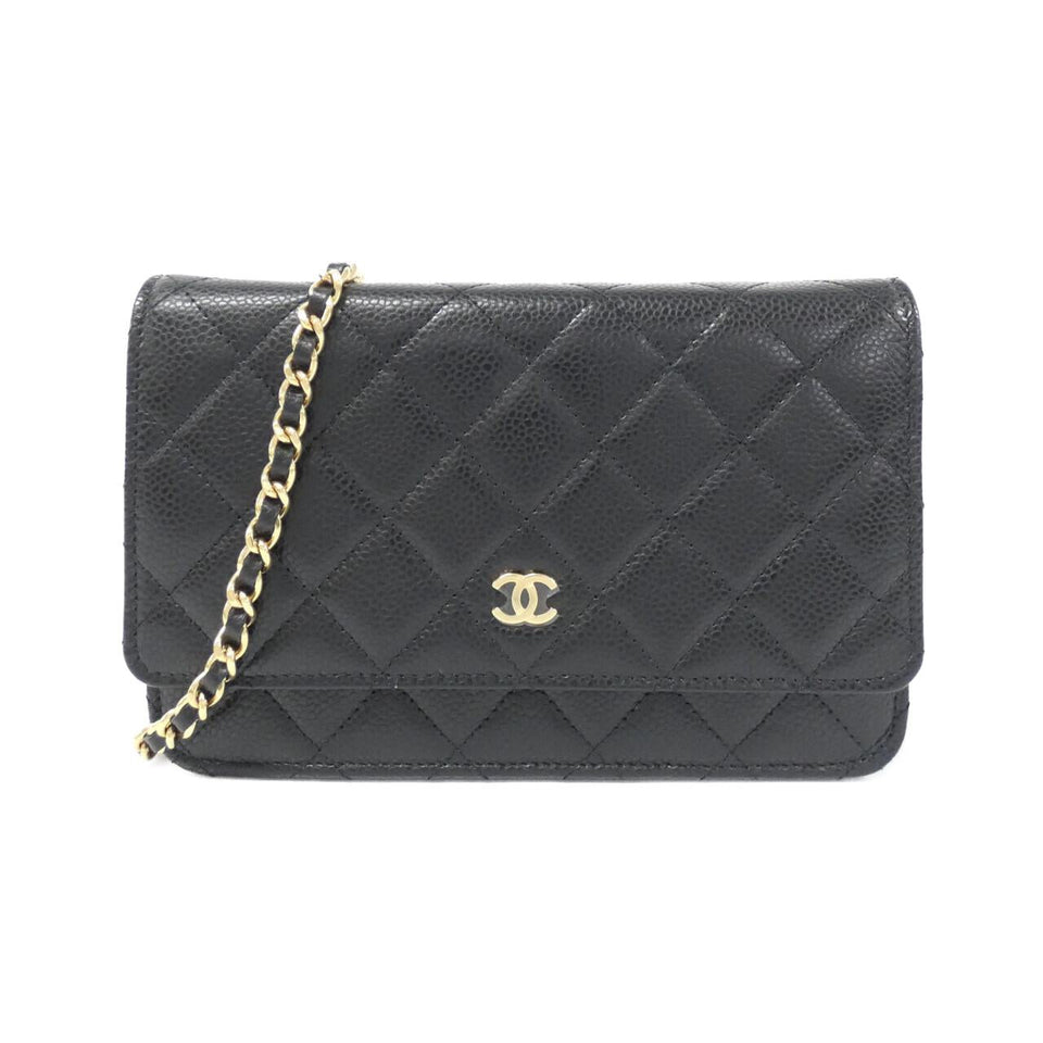 Chanel Timeless Classic Caviar Wallet on Chain