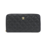 Chanel Timeless Classic Caviar Skin Long Wallet
