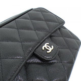 Chanel Timeless Classic Caviar Skin Chain Clutch