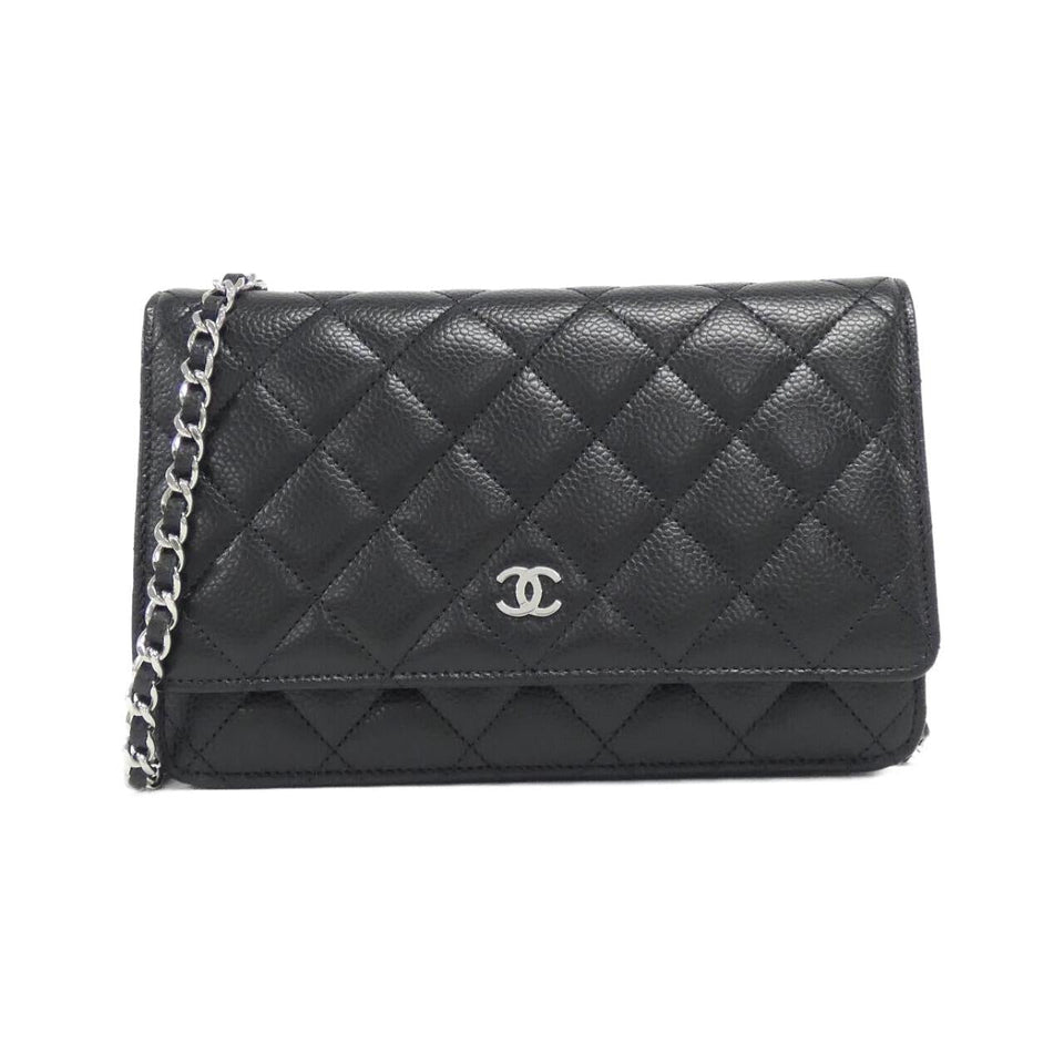 Chanel Timeless Classic Caviar Skin Wallet on Chain