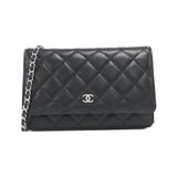 Chanel Timeless Classic Caviar Skin Wallet on Chain