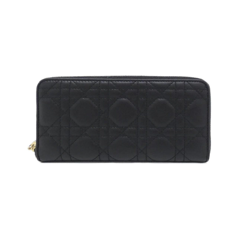 Christian Dior Lady Dior Voyageur Lambskin Wallet