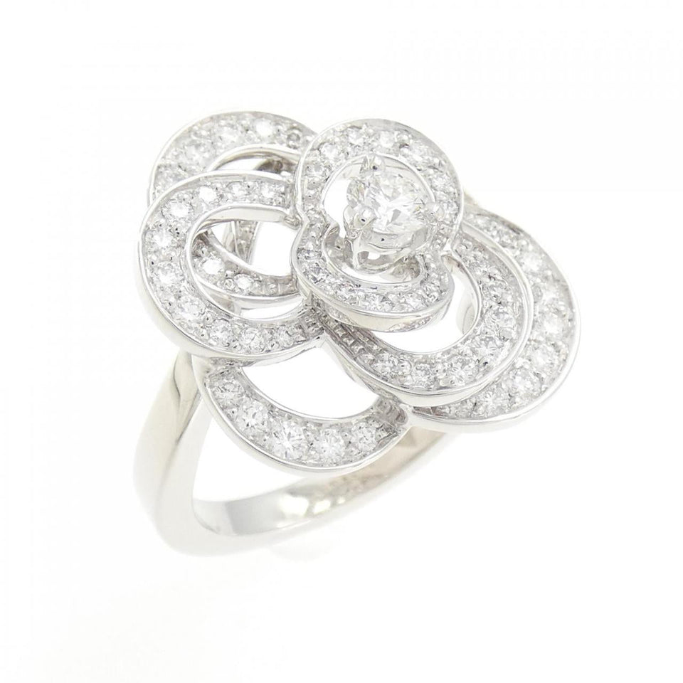 Chanel Camelia 750 White Gold Diamond Ring