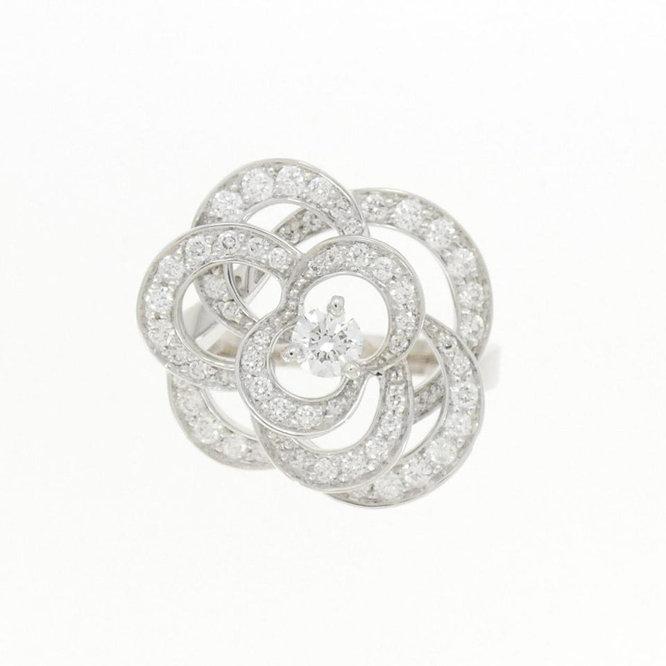 Chanel Camelia 750 White Gold Diamond Ring