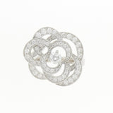 Chanel Camelia 750 White Gold Diamond Ring