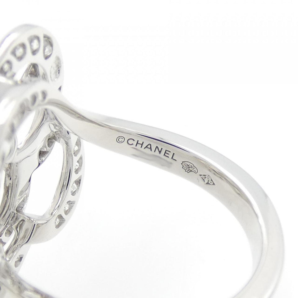 Chanel Camelia 750 White Gold Diamond Ring