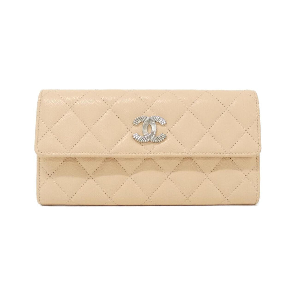 Chanel AP4327 Caviar Skin Long Wallet