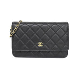 Chanel Timeless Classic Caviar Skin Wallet on Chain