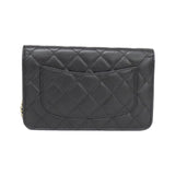 Chanel Timeless Classic Caviar Skin Wallet on Chain