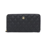 Chanel Timeless Classic Caviar Skin Long Wallet