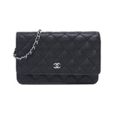 Chanel Timeless Classic Caviar Skin Wallet on Chain