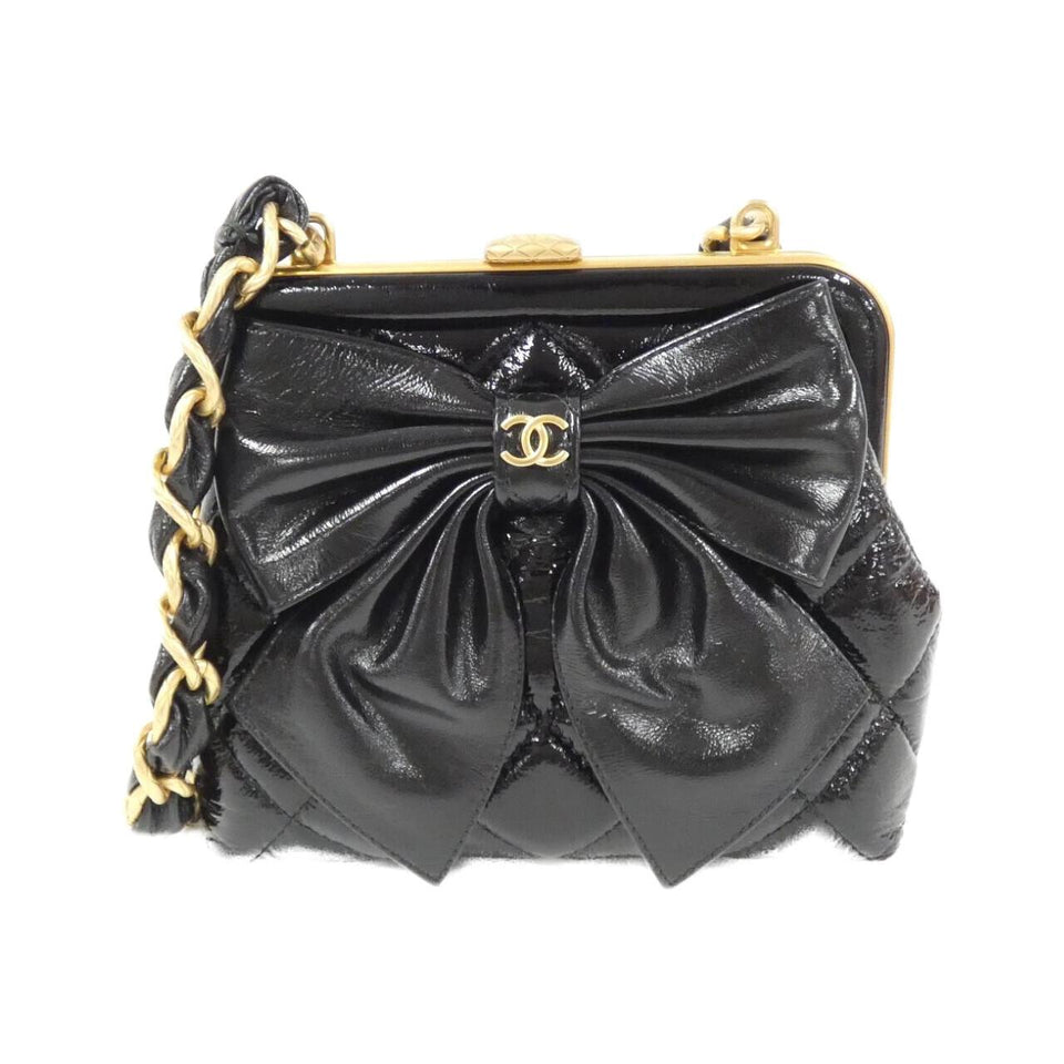 Chanel AP4028 Enamel Lambskin Chain Clutch