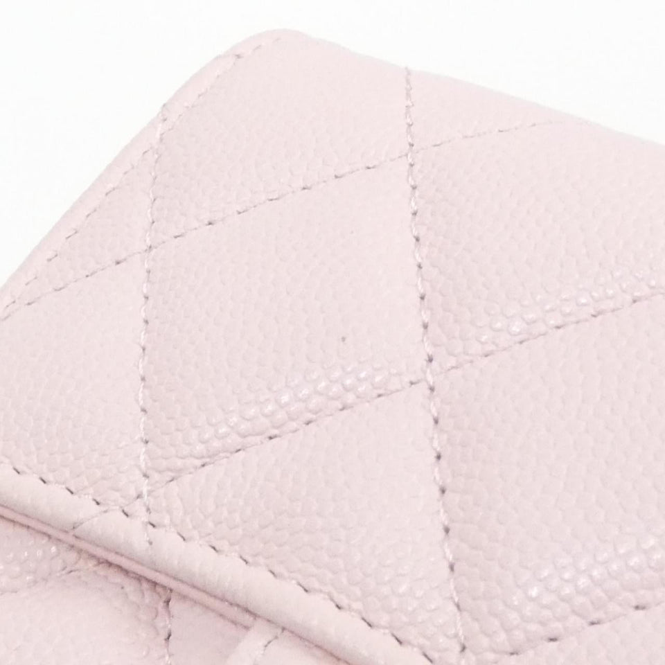 Chanel Timeless Classic Caviar Skin Chain Clutch