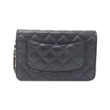Chanel Timeless Classic Caviar Skin Chain Wallet