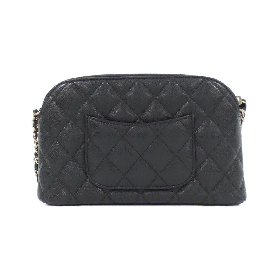 Chanel Timeless Classic Caviar Skin Chain Clutch