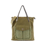 Chanel Canvas Tweed Shoulder Bag