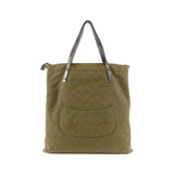 Chanel Canvas Tweed Shoulder Bag