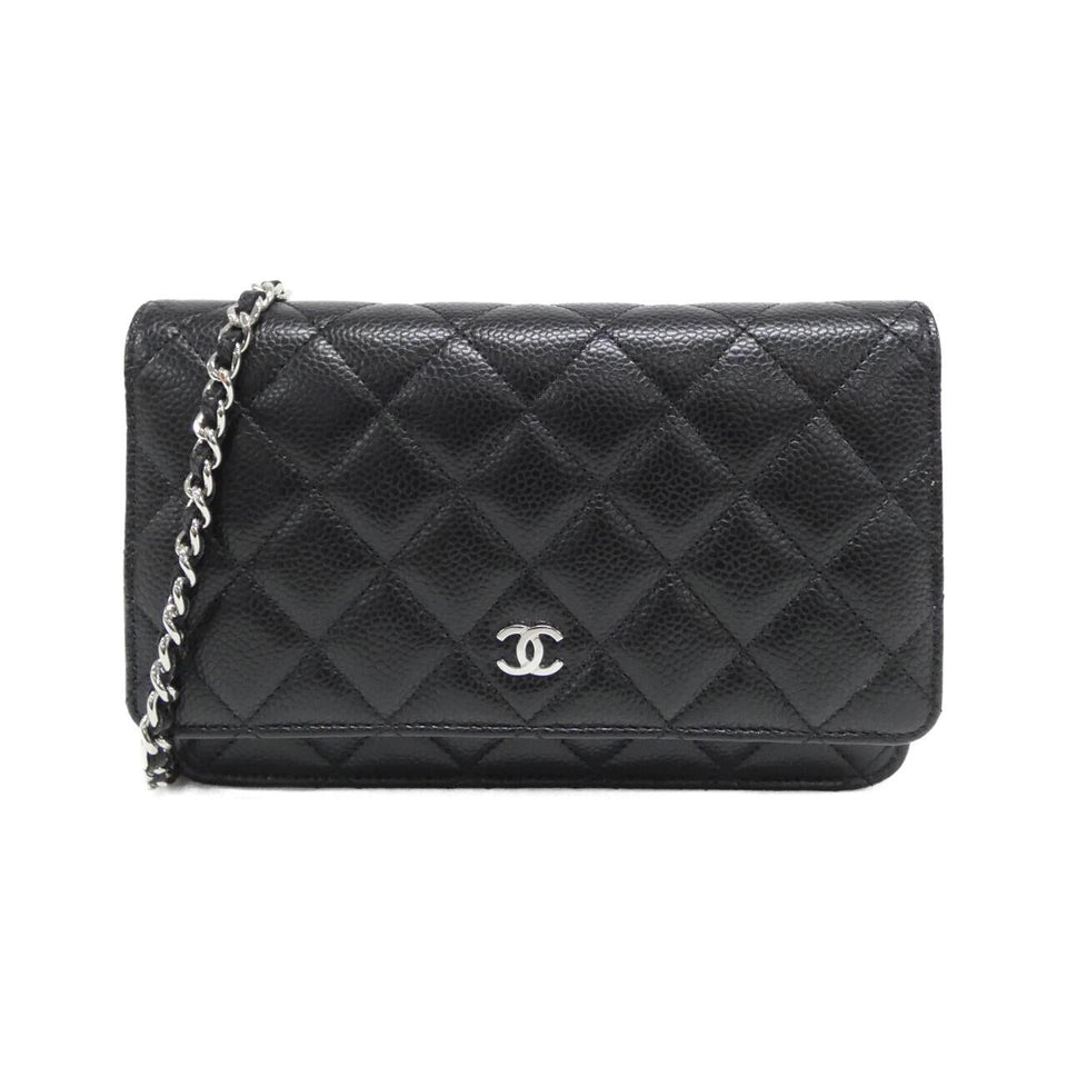 Chanel Timeless Classic Caviar Skin Wallet on Chain