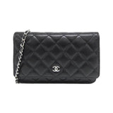 Chanel Timeless Classic Caviar Skin Wallet on Chain