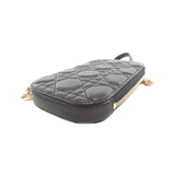 Christian Dior Lady Dior Phone Holder Lambskin Phone Case