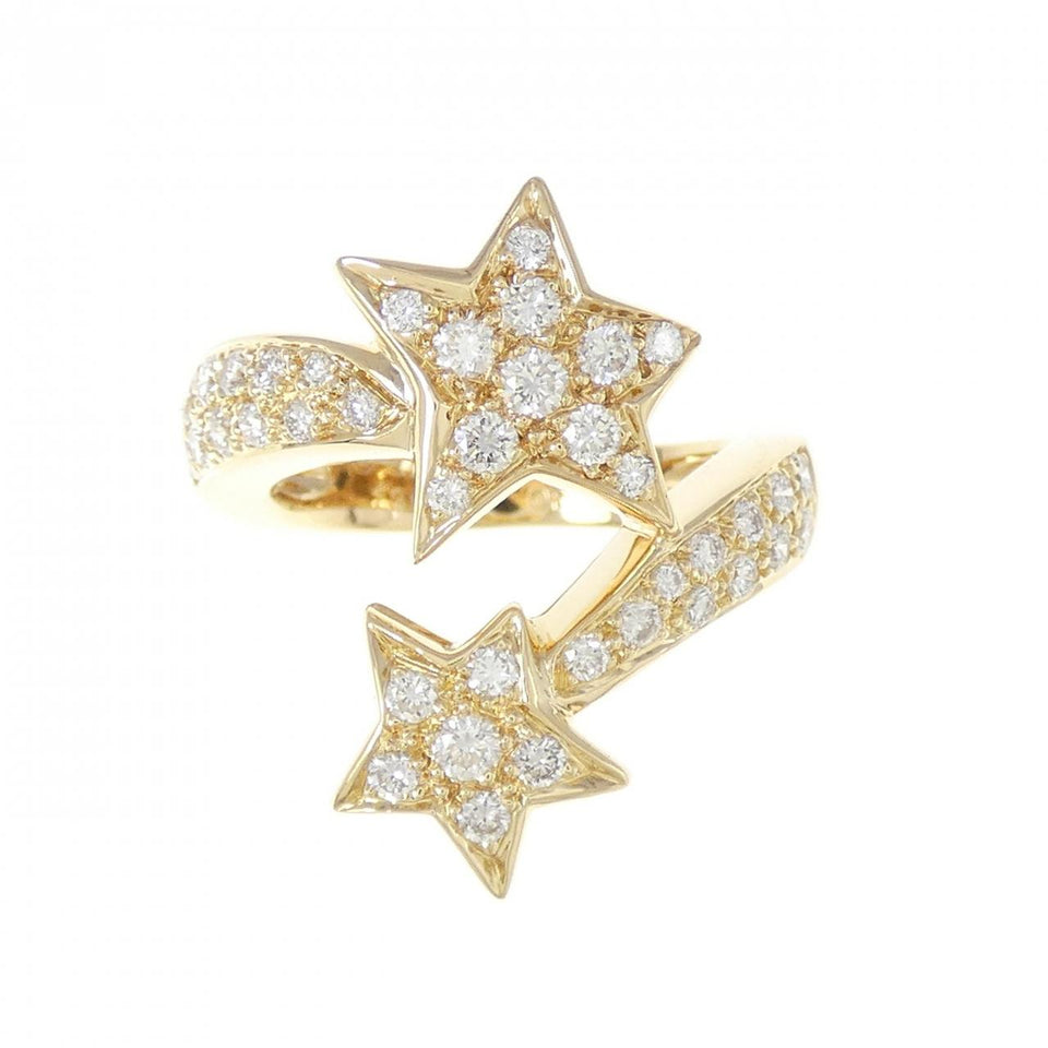 Chanel Twin Comet Au750 Diamond Ring