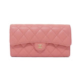 Chanel Timeless Classic Line Lambskin Long Wallet