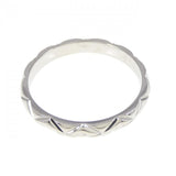 Chanel Matelassé Platinum Diamond Ring Size 9