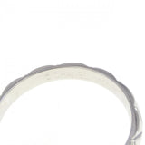 Chanel Matelassé Platinum Diamond Ring Size 9