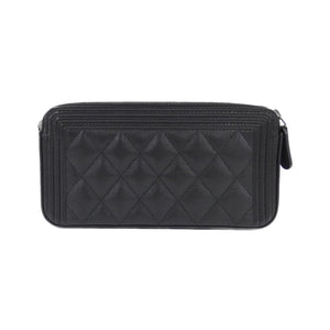 Chanel Boy Chanel Caviar Skin Chain Wallet