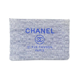 Chanel Deauville Line Canvas Nylon Pouch