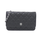 Chanel Timeless Classic Line Caviar Skin Chain Wallet