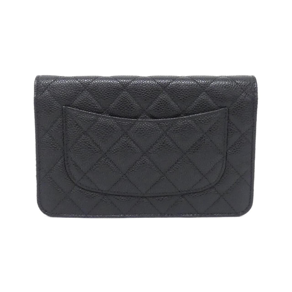 Chanel Timeless Classic Line Caviar Skin Chain Wallet