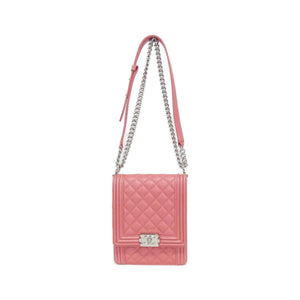 Chanel Boy Chanel Metallic Caviar Shoulder Bag