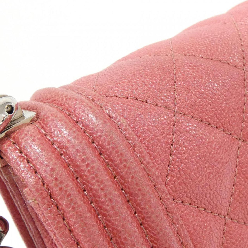 Chanel Boy Chanel Metallic Caviar Shoulder Bag