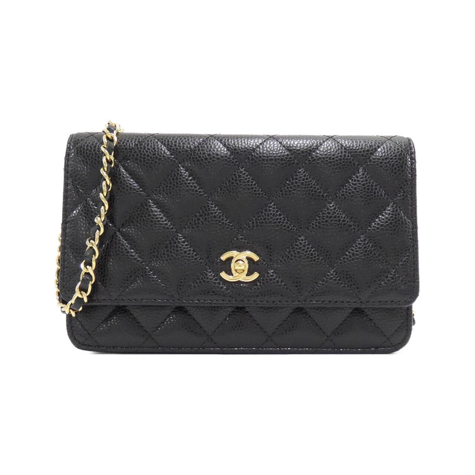 Chanel AP4241 Caviar Skin Wallet on Chain