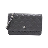 Chanel Timeless Classic Caviar Skin Chain Wallet